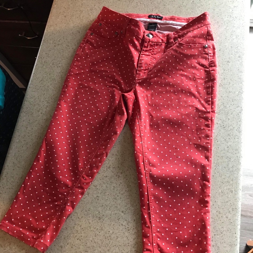 Polka dot pants size 10